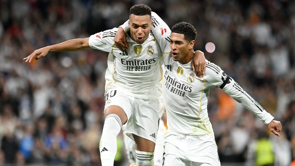 এমবাপ্পে-বেলিংহ্যামের গোল উৎসবে রিয়ালের দাপুটে জয়