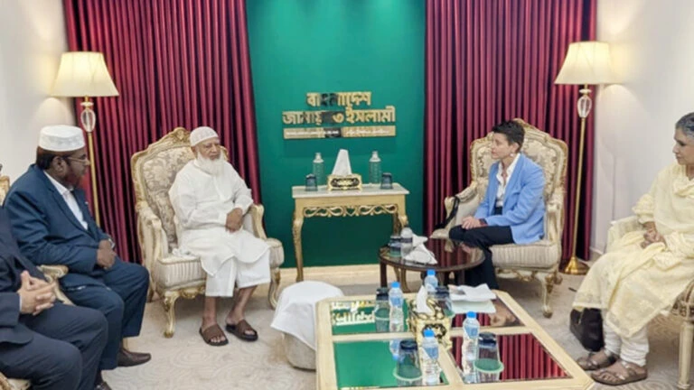 জামায়াত আমিরের সঙ্গে জাতিসংঘ আবাসিক সমন্বয়কারীর সৌজন্য সাক্ষাৎ