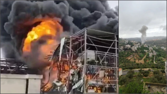 ইরানের ক্ষেপণান্ত্র হামলায় ইসরায়েলের শিল্পাঞ্চলে ভয়াবহ আগুন