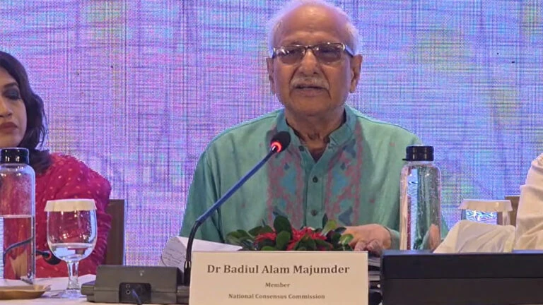 দানব সৃষ্টি ঠেকাতেই’ উচ্চকক্ষের প্রস্তাব: বদিউল আলম মজুমদার