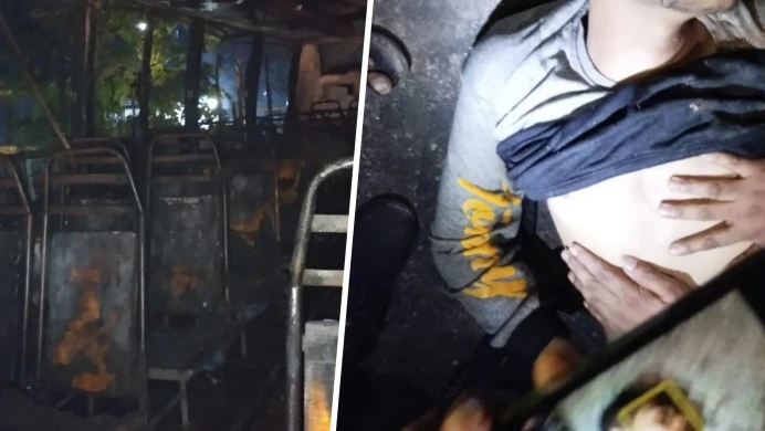 মিরপুরে বাসে আগুন দিয়ে ধাওয়া খেয়ে নদীতে পড়ে যুবকের মৃত্যু