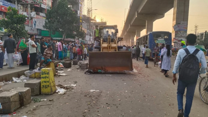 রূপগঞ্জে উচ্ছেদ অভিযান, ঢাকা-সিলেট মহাসড়ক পুনরায় দখলমুক্ত