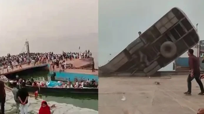 পদ্মা নদীতে ডুবে যাওয়া যাত্রীসহ বাসটি ৮০ ফুট গভীরে: ফায়ার সার্ভিস