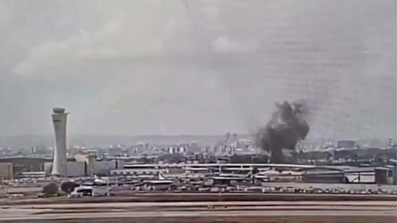 ইরানের ক্ষেপণাস্ত্র হামলার মুখে ইসরায়েলের প্রধান আন্তর্জাতিক বিমানবন্দর