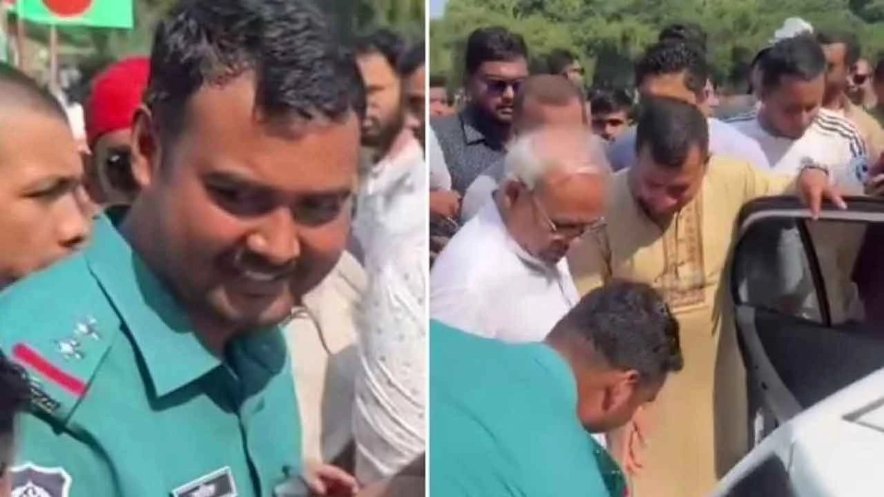রিজভীর পা ধরে সালাম দেওয়ায় ক্লোজড ট্রাফিক সার্জেন্ট আরিফুল