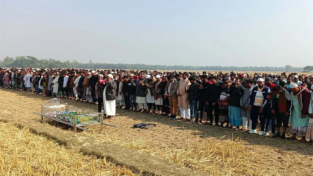 রাজশাহীতে সাজিদের জানাজায় মানুষের ঢল, দাফন সম্পন্ন