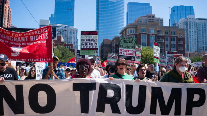 শ্রমিক দিবসে নিউইয়র্কে  ট্রাম্পের বিরুদ্ধে বিক্ষোভ,'ফ্যাসিবাদী শাসন' অবসানের ডাক