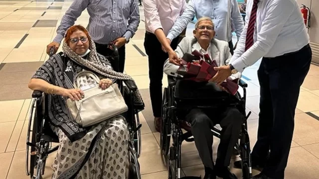 চিকিৎসার জন্য স্ত্রীসহ সিঙ্গাপুরে বিএনপি মহাসচিব মির্জা ফখরুল