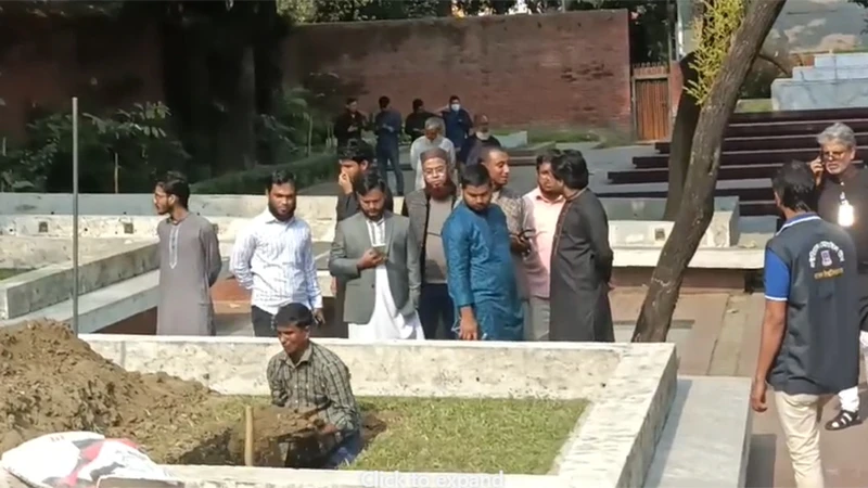 কবি নজরুলের পাশেই খোঁড়া হচ্ছে কবর, শায়িত হবেন শহিদ ওসমান হাদি
