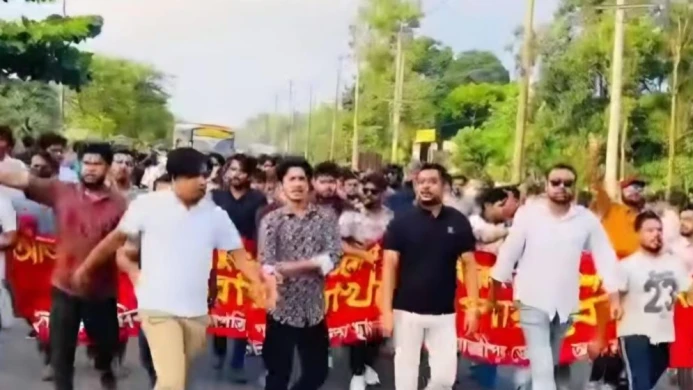 গাজীপুরে নিষিদ্ধ ছাত্রলীগের মিছিলের ভিডিও ভাইরাল