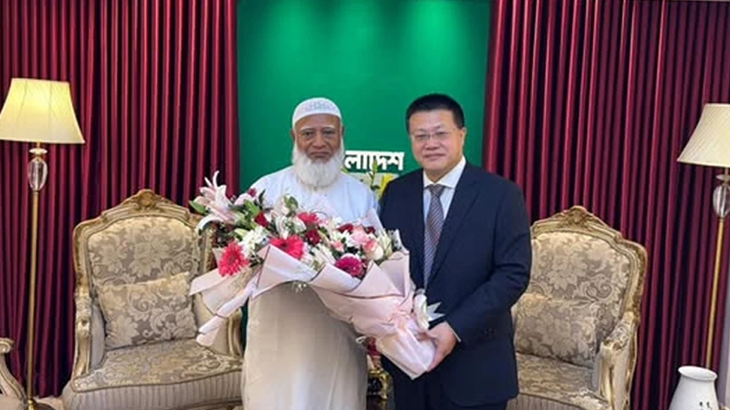 বিরোধীদলীয় নেতার সঙ্গে চীনা রাষ্ট্রদূতের সৌজন্য সাক্ষাৎ