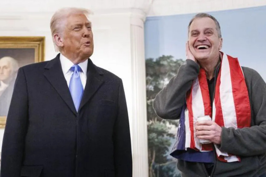 Trump welcomes back teacher released by Russia