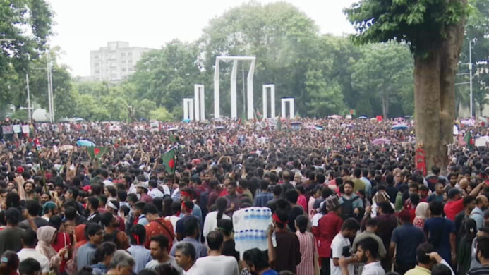৩ আগস্ট ২০২৪ শহীদ মিনার থেকে এক দফা ঘোষণা, শেখ হাসিনার স্বৈরাচার পতনের সূচনা