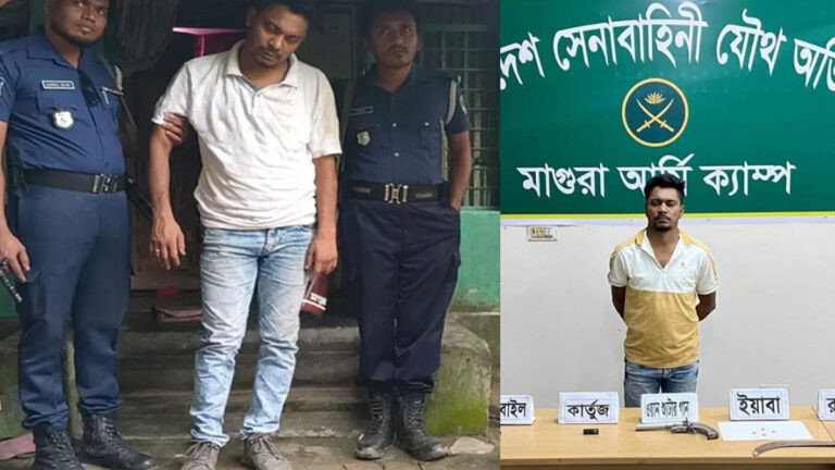 যৌথ বাহিনীর অভিযানে ছাত্রদল নেতা আটক, উদ্ধার গুলি ও ইয়াবা