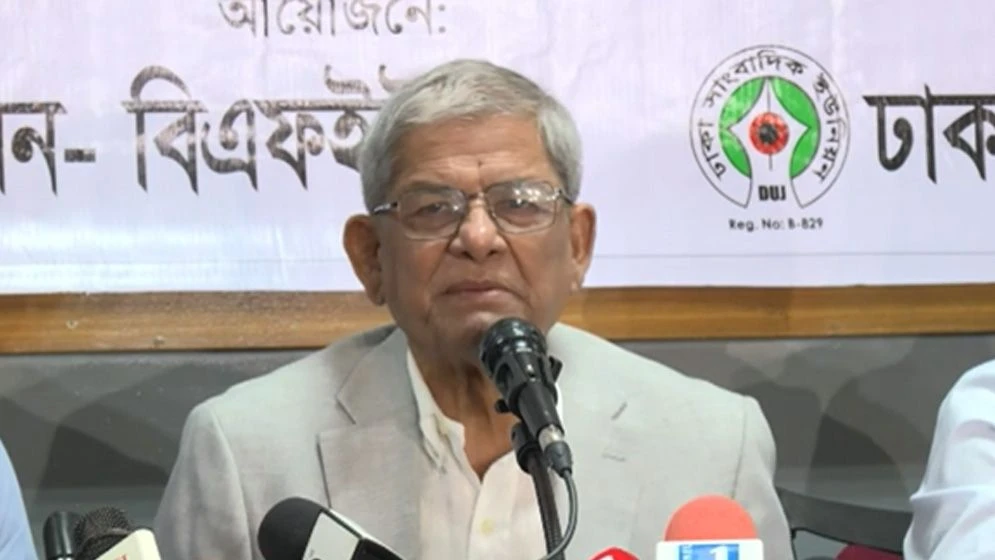 বিরোধীদল শেখ হাসিনার ভাষায় কথা বলছে: মির্জা ফখরুল ইসলাম