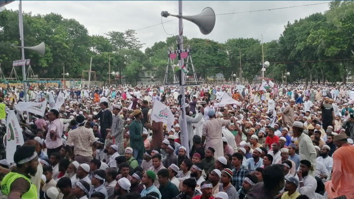 দীর্ঘ ১৭ বছর পর চার দফা দাবিতে রংপুরে জামায়াতে ইসলামীর বিশাল জনসভা