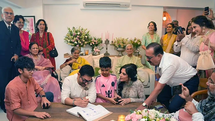 তৃতীয়বার বিয়ে করলেন আমির খান