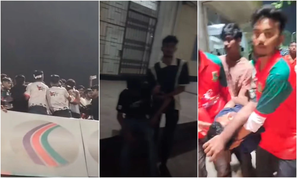 চট্টগ্রাম স্টেডিয়ামে ‘জয় বাংলা’ স্লোগান নিয়ে সংঘর্ষ, আহত ১০ জুলাইযোদ্ধা